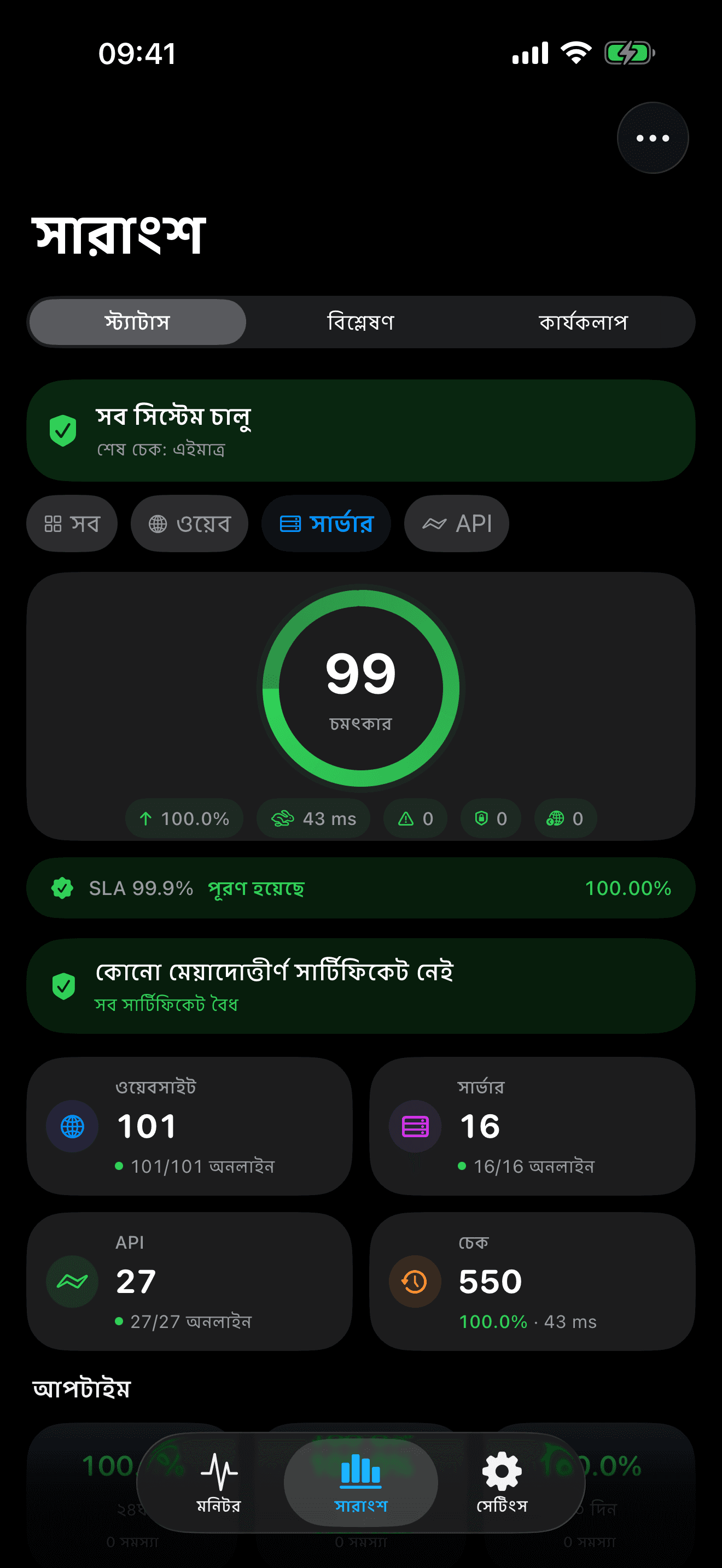 আপনার অবকাঠামো মনিটর ও নিয়ন্ত্রণ করুন 7