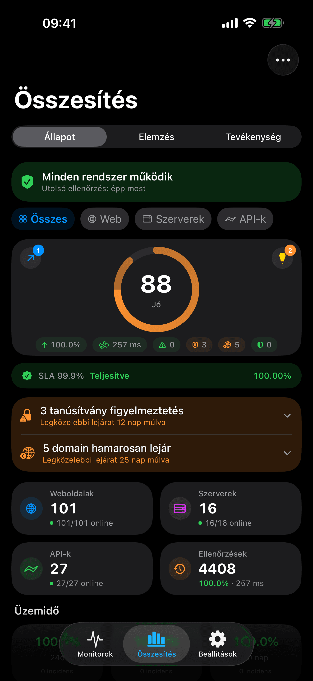 Figyelje és irányítsa infrastruktúráját 1