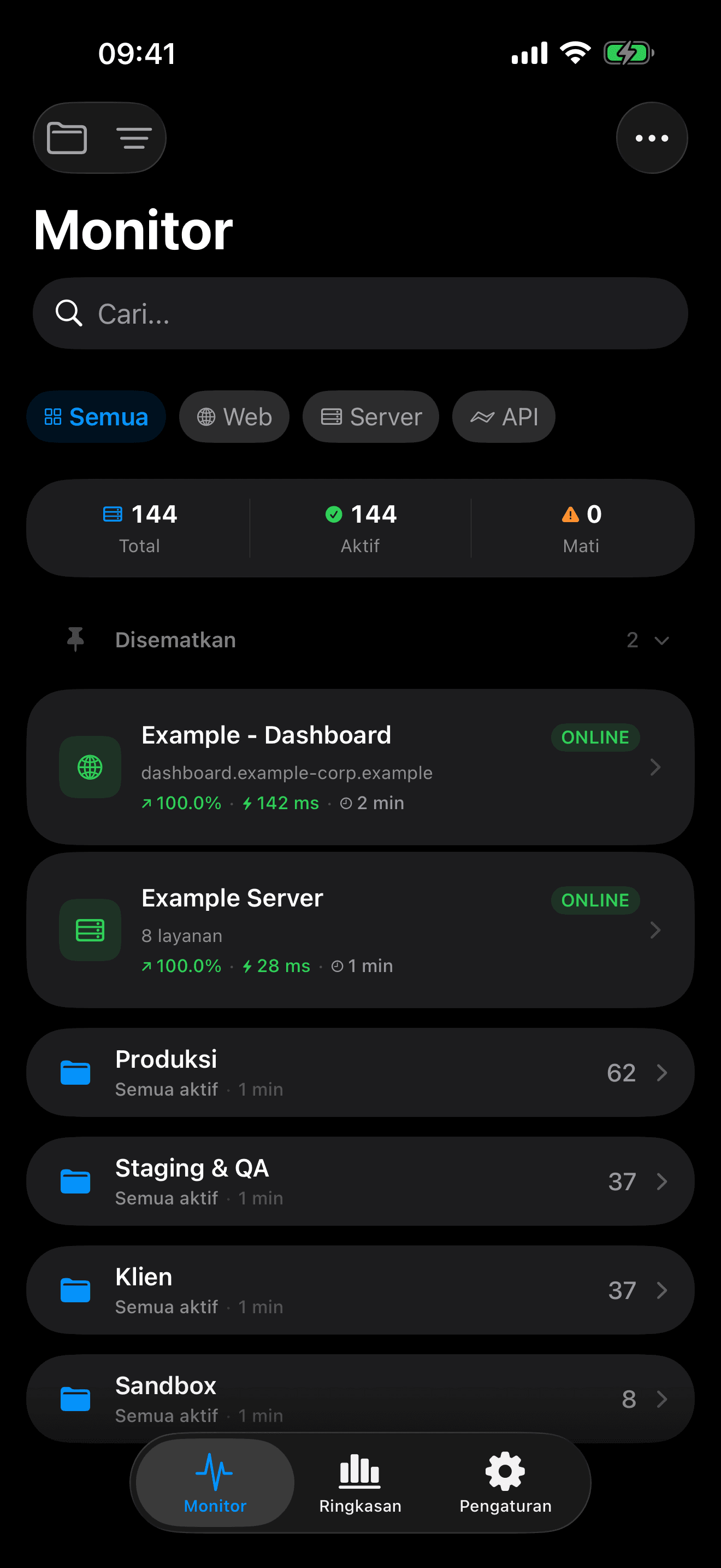 Pantau dan kendalikan infrastruktur Anda 3