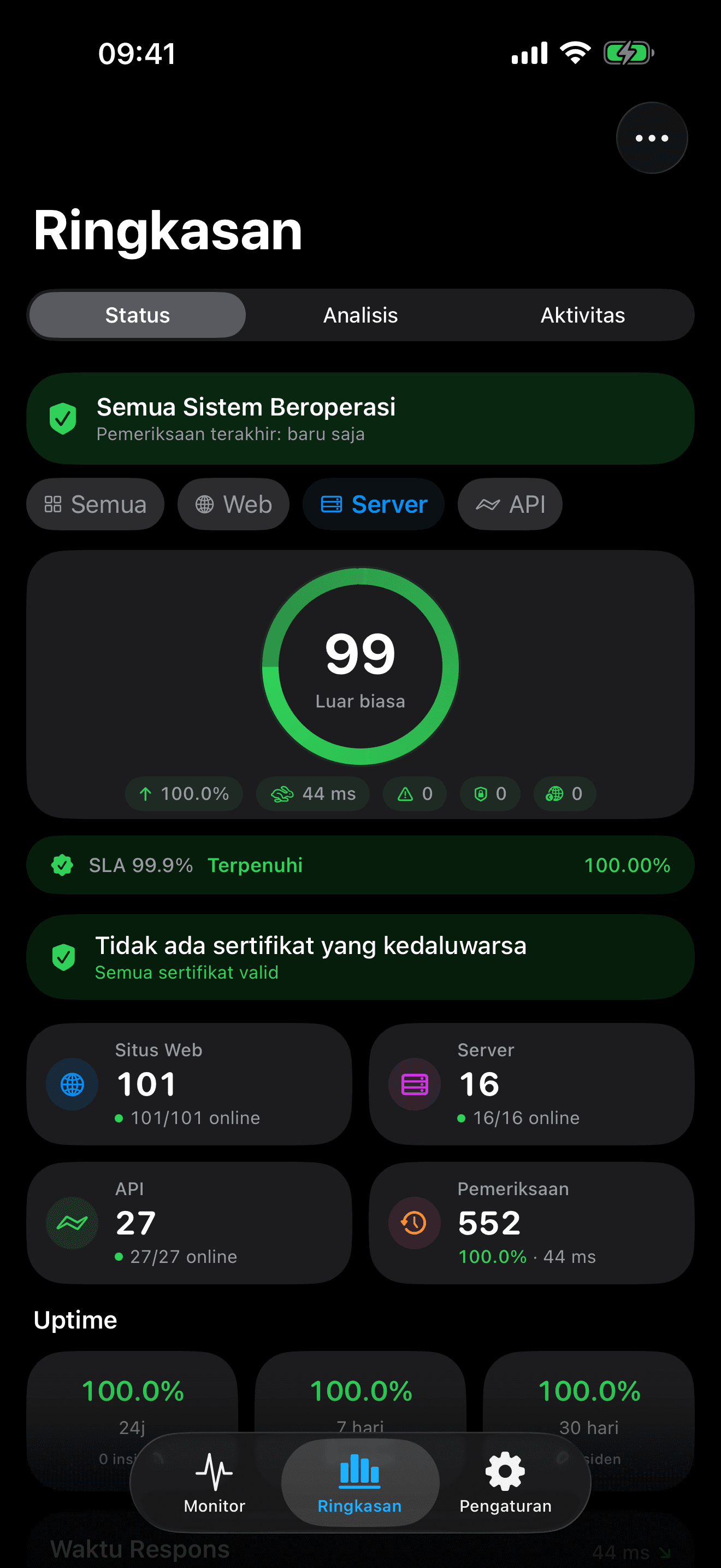 Pantau dan kendalikan infrastruktur Anda 7