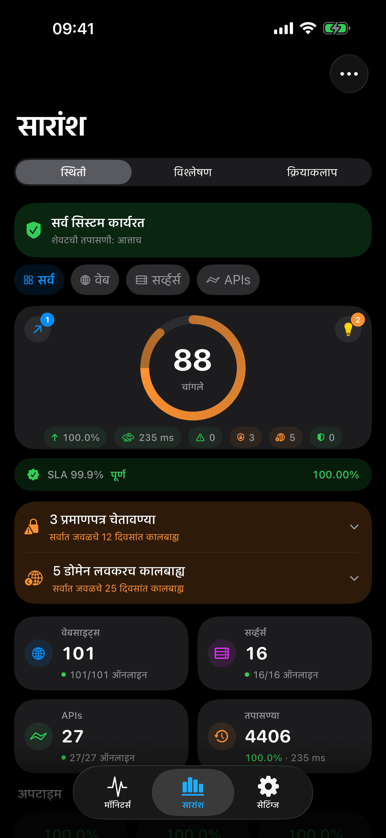 तुमची इन्फ्रास्ट्रक्चर मॉनिटर आणि नियंत्रित करा 1