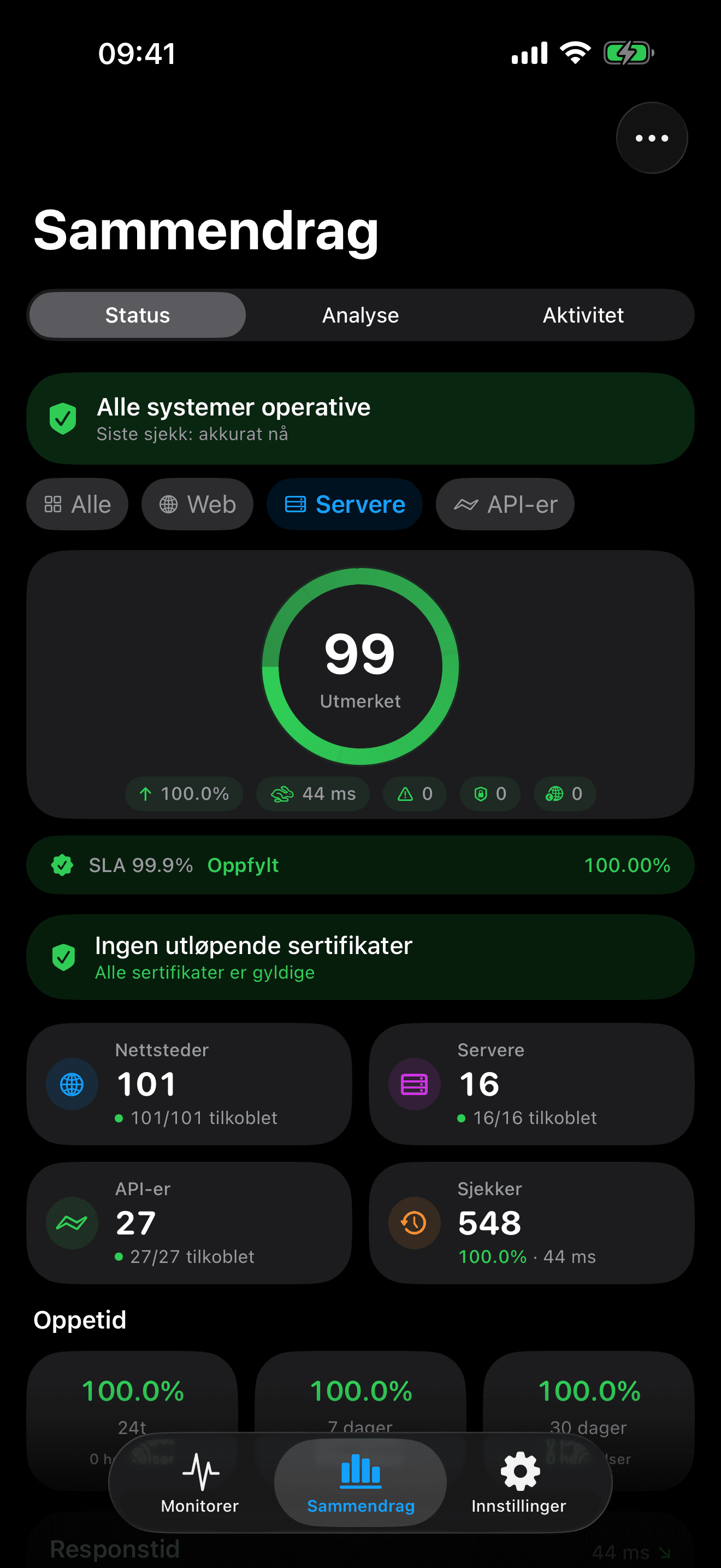 Overvåk og kontroller infrastrukturen din 7