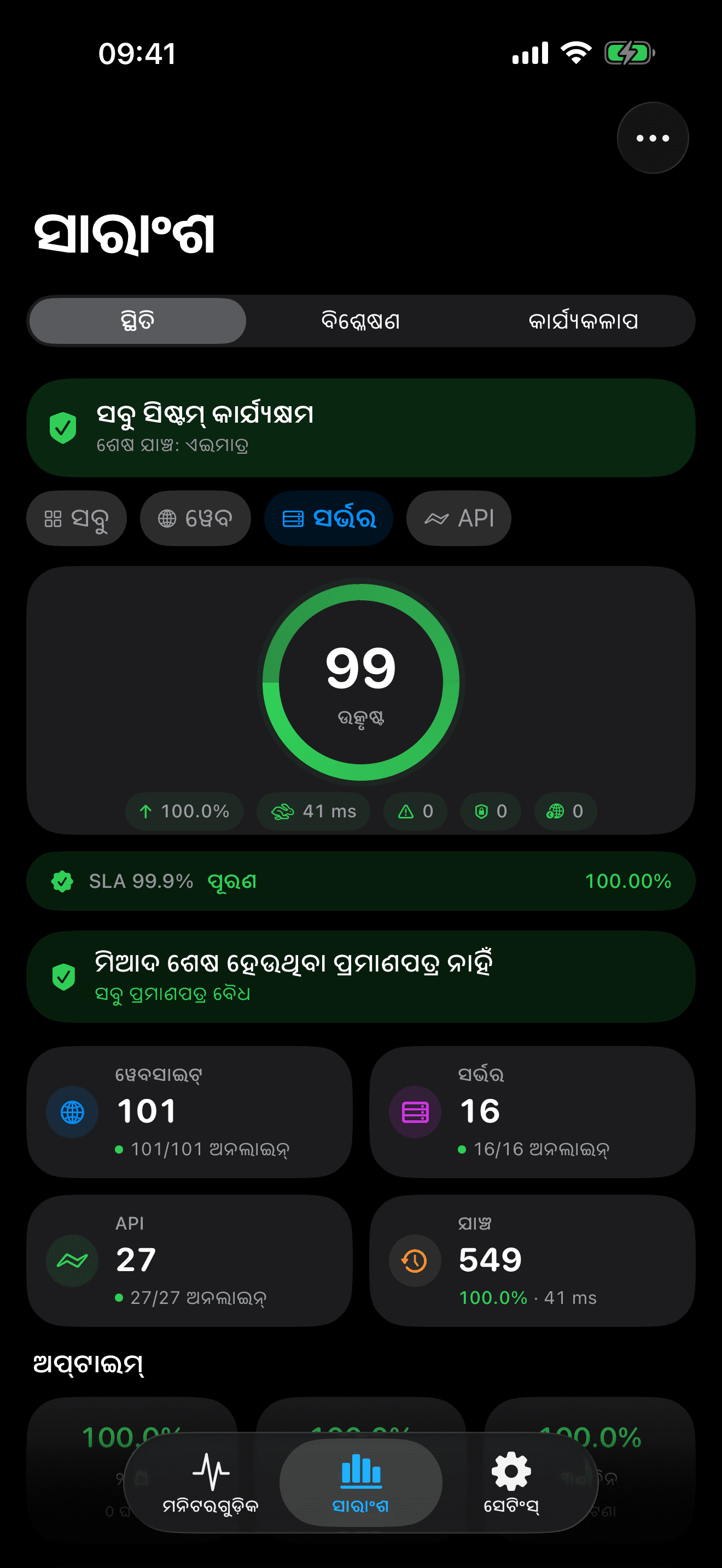 ଆପଣଙ୍କ ଇନ୍ଫ୍ରାଷ୍ଟ୍ରକ୍ଚର ମନିଟର ଏବଂ ନିୟନ୍ତ୍ରଣ କରନ୍ତୁ 7