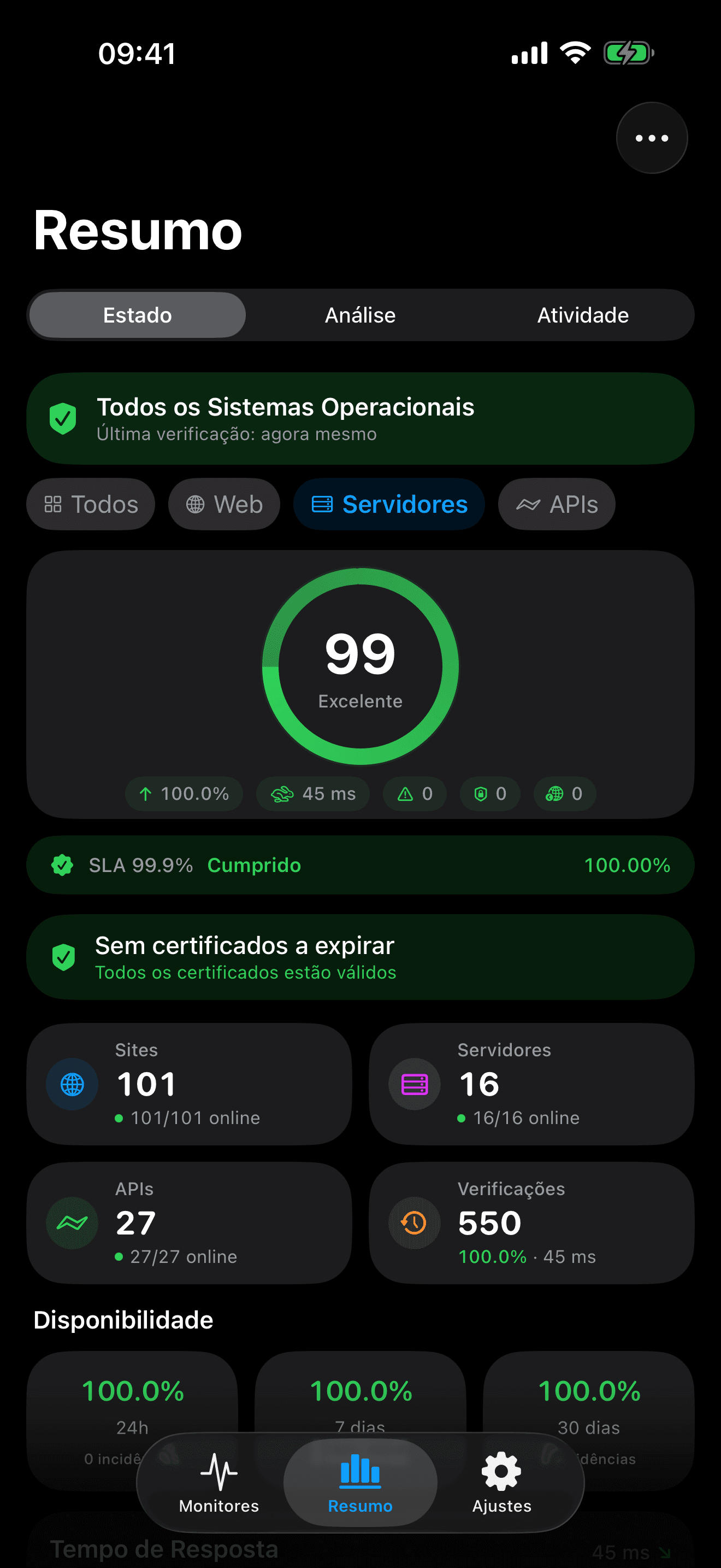 Monitore e controle sua infraestrutura 7
