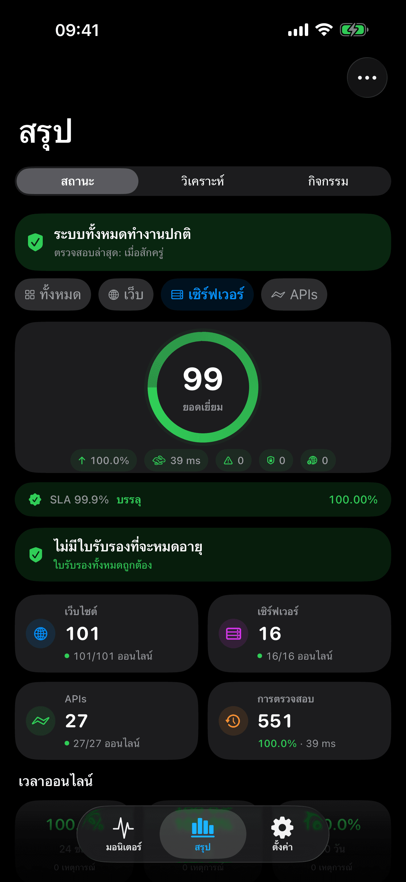 ตรวจสอบและควบคุมโครงสร้างพื้นฐานของคุณ 7