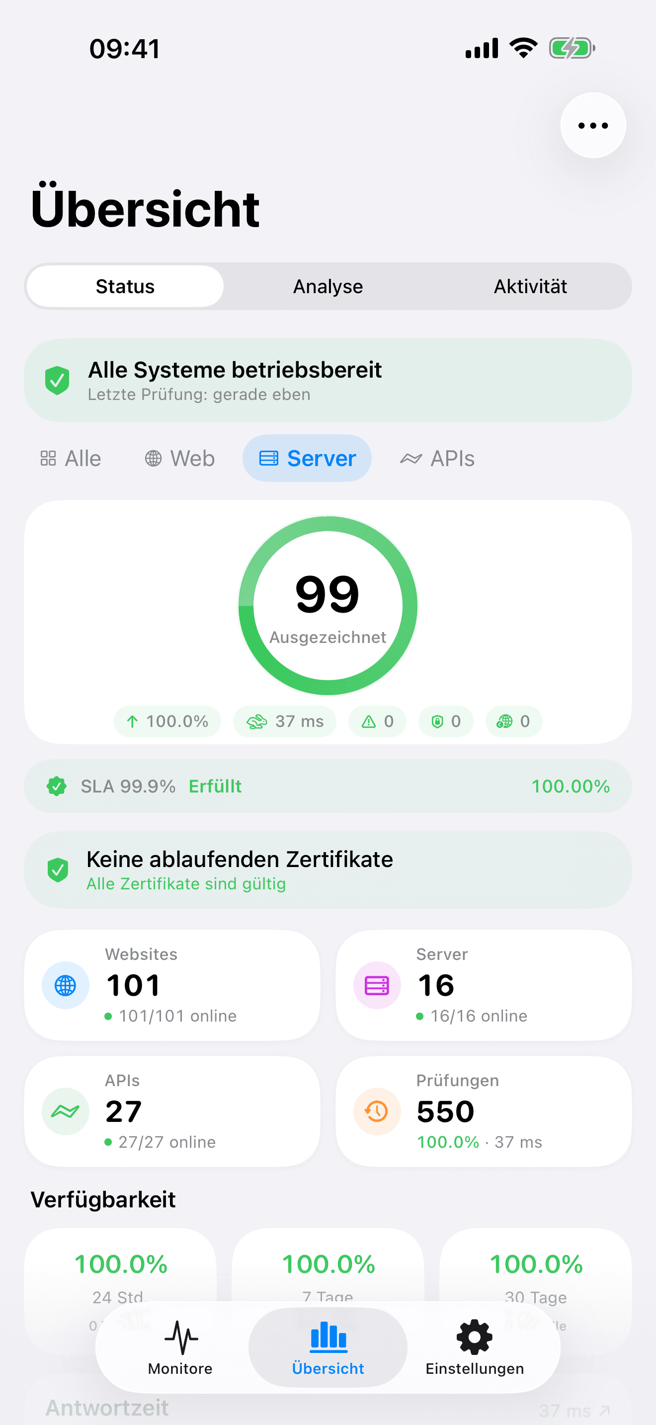 Überwachen und steuern Sie Ihre Infrastruktur 7