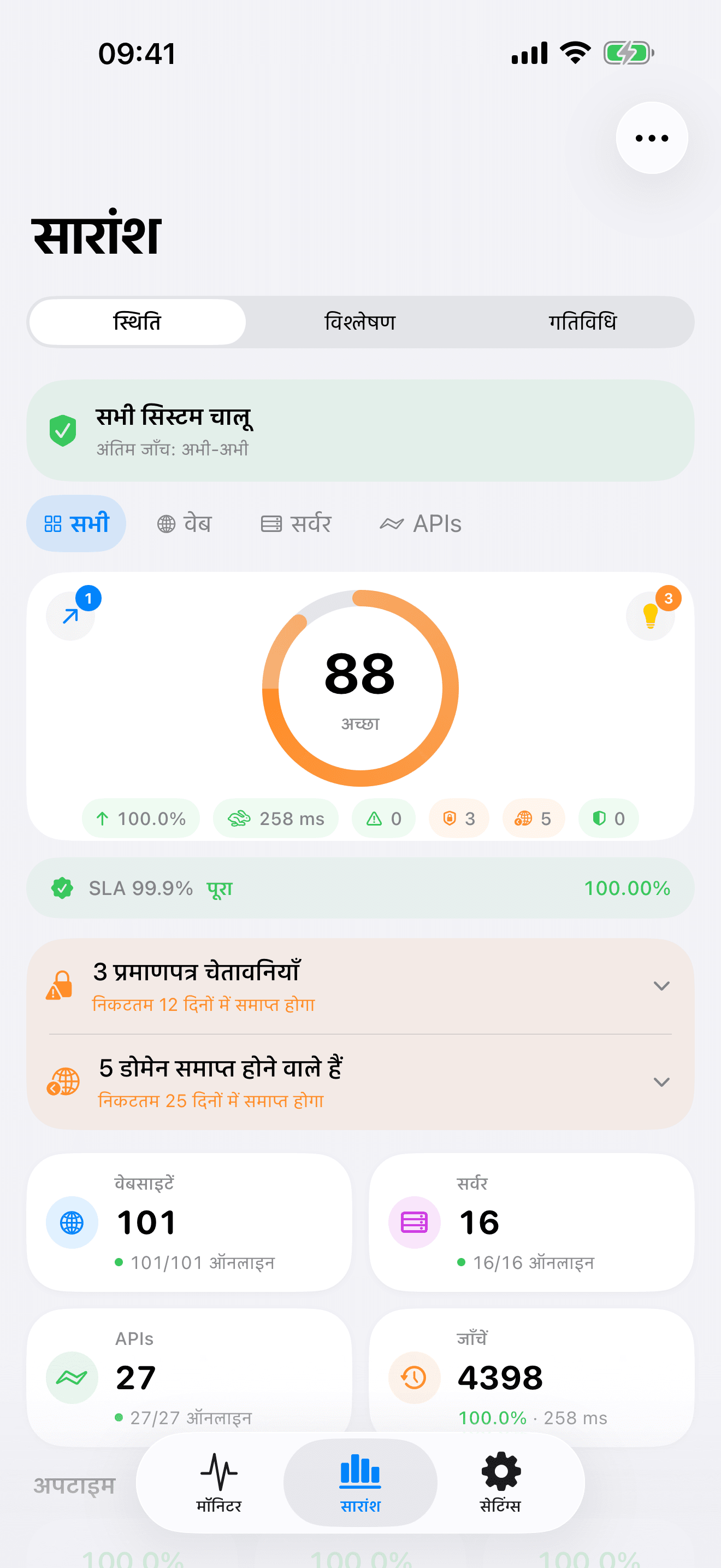 अपने इंफ्रास्ट्रक्चर को मॉनिटर और कंट्रोल करें 1