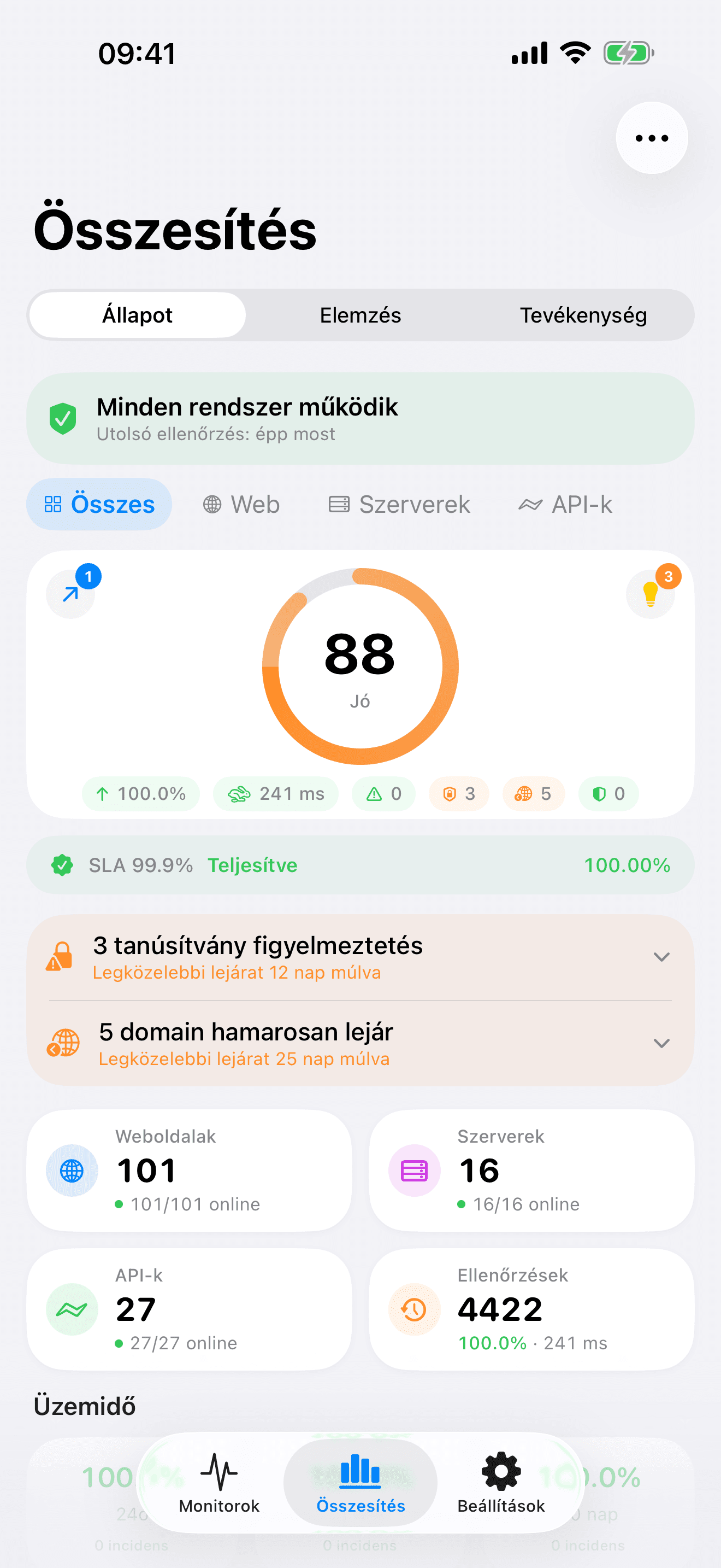 Figyelje és irányítsa infrastruktúráját 1