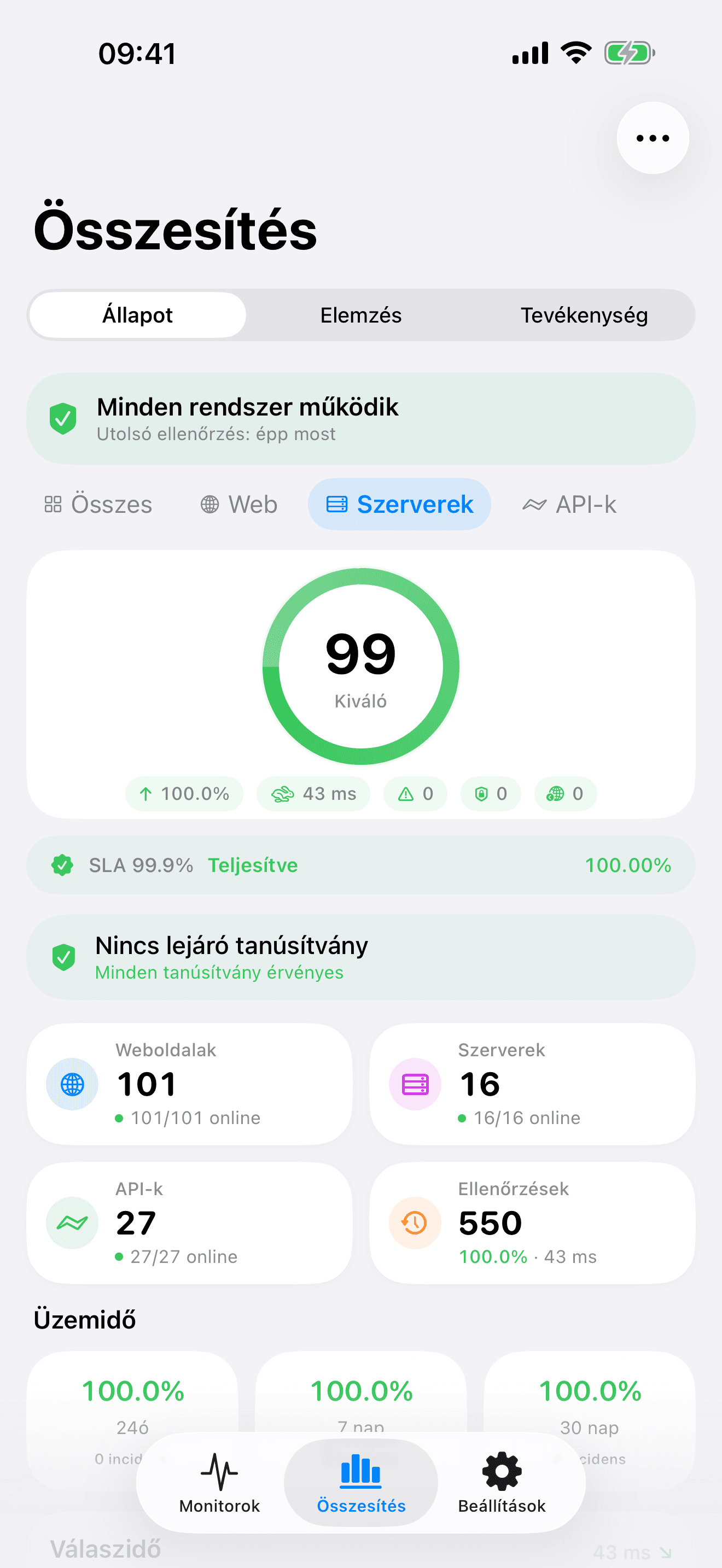 Figyelje és irányítsa infrastruktúráját 7