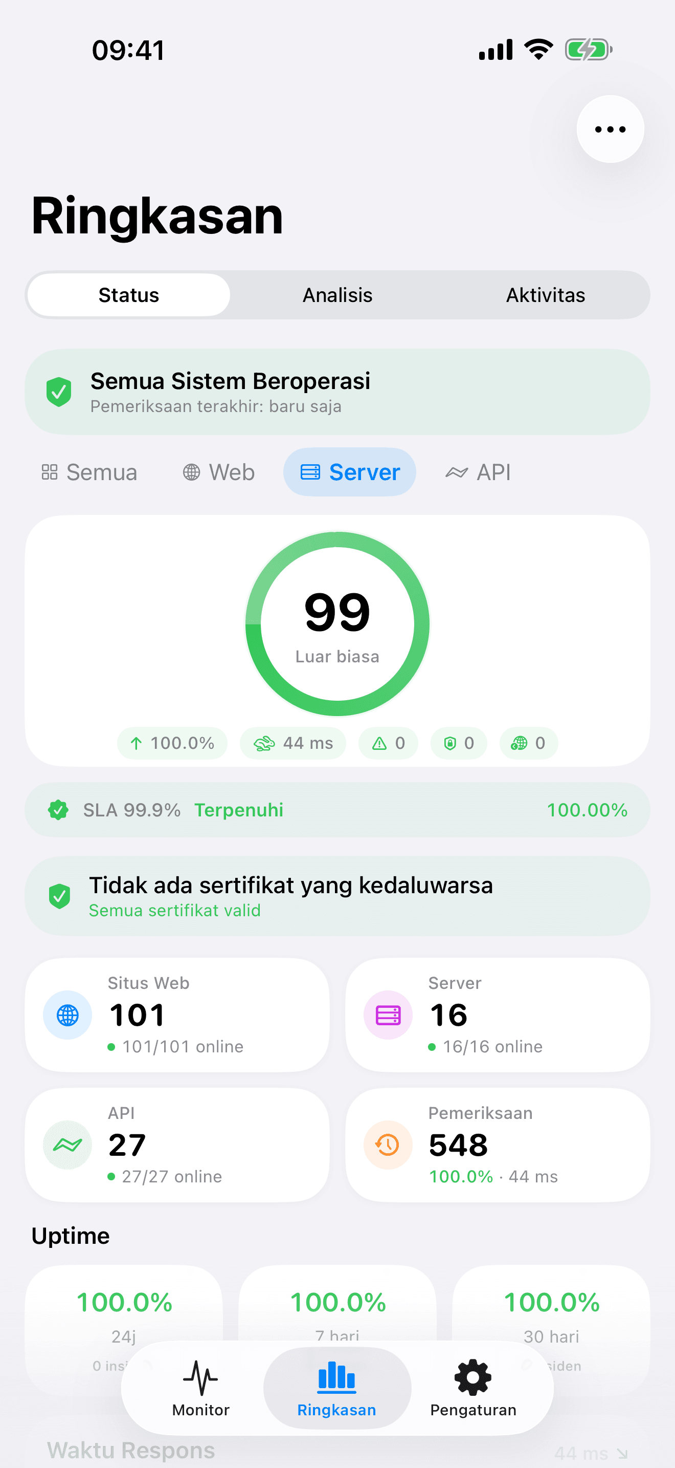 Pantau dan kendalikan infrastruktur Anda 7