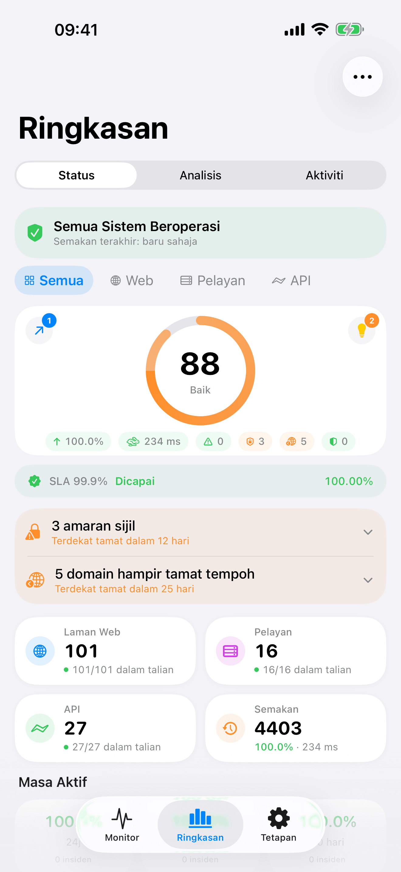Pantau dan kawal infrastruktur anda 1
