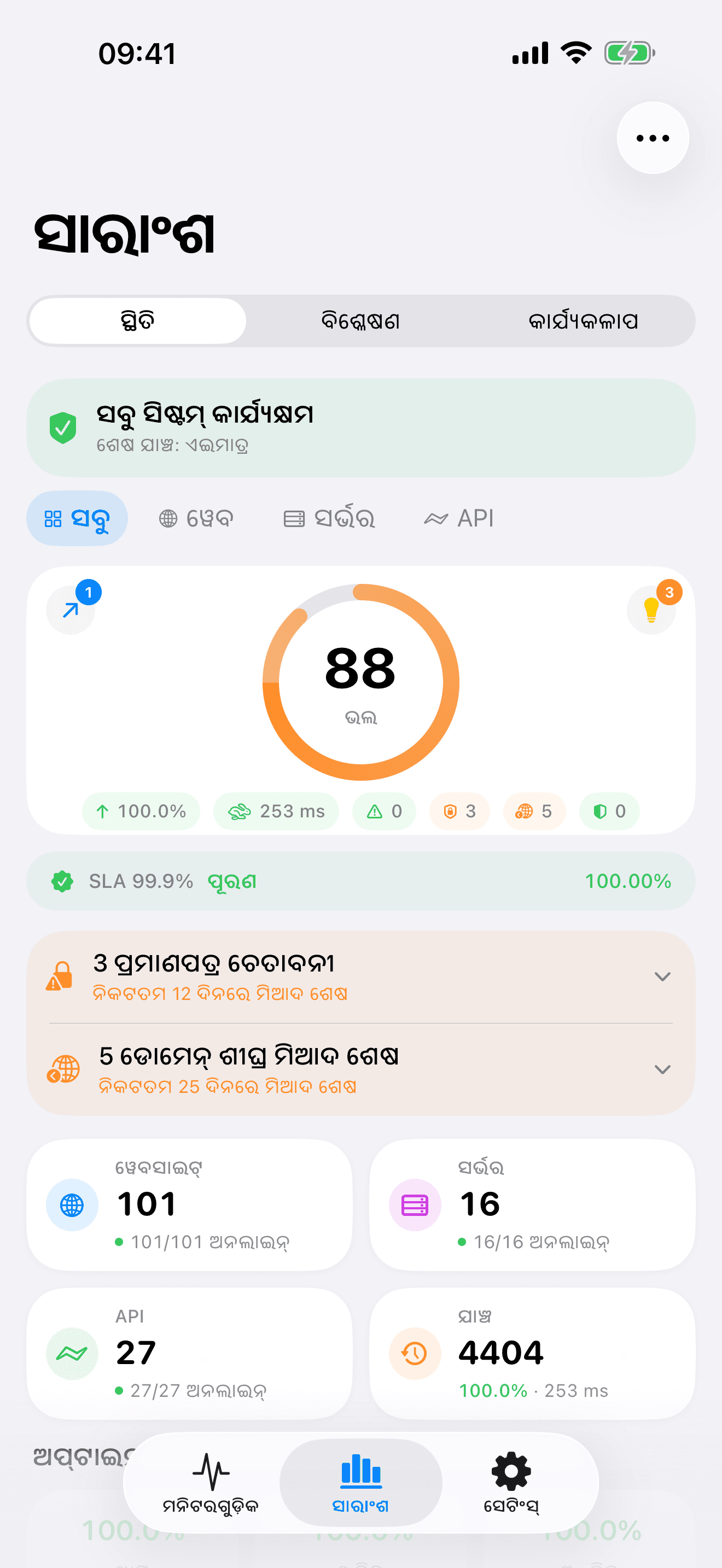 ଆପଣଙ୍କ ଇନ୍ଫ୍ରାଷ୍ଟ୍ରକ୍ଚର ମନିଟର ଏବଂ ନିୟନ୍ତ୍ରଣ କରନ୍ତୁ 1
