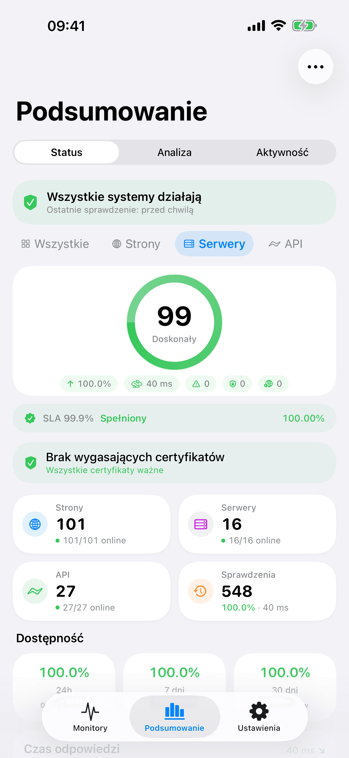 Monitoruj i kontroluj swoją infrastrukturę 7