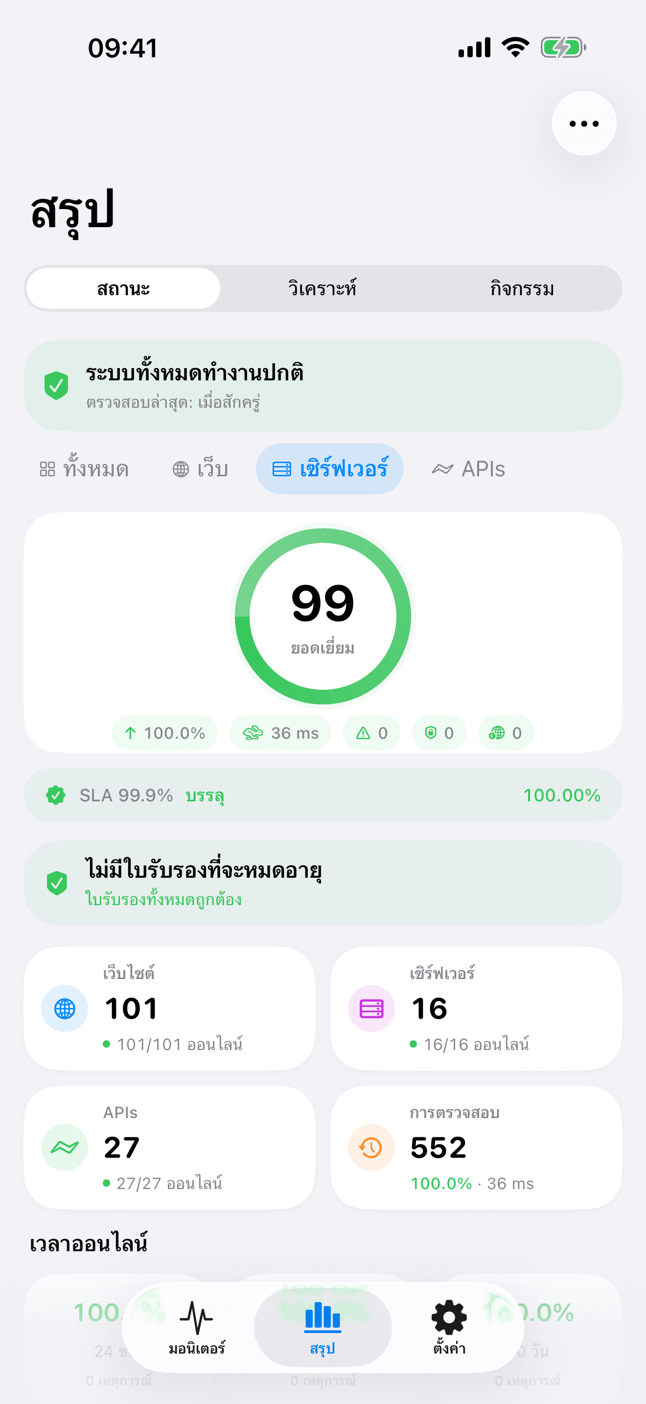 ตรวจสอบและควบคุมโครงสร้างพื้นฐานของคุณ 7